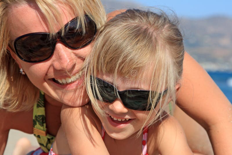 Happy mum with a daughter