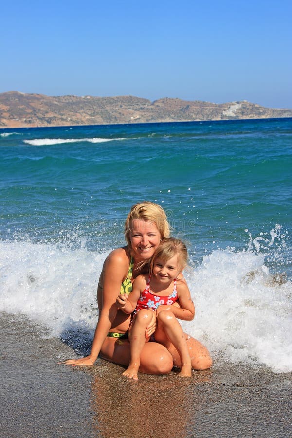 Happy mum with a daughter