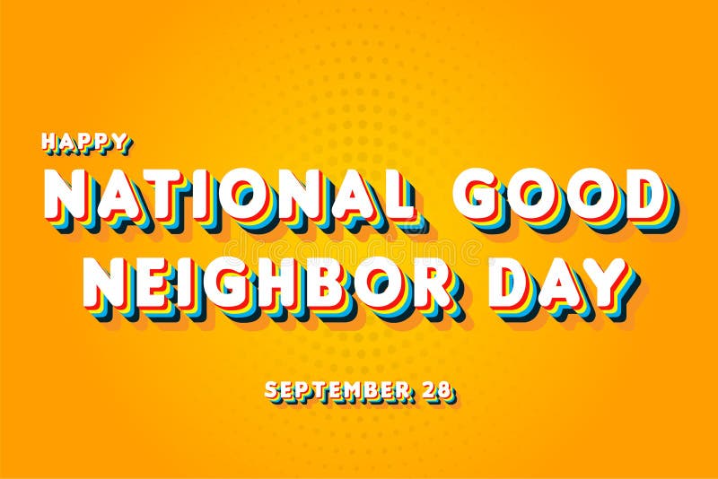 Good Neighbor Day September 28 Stock Illustration - Download Image Now -  Neighbor, Positive Emotion, Day - iStock