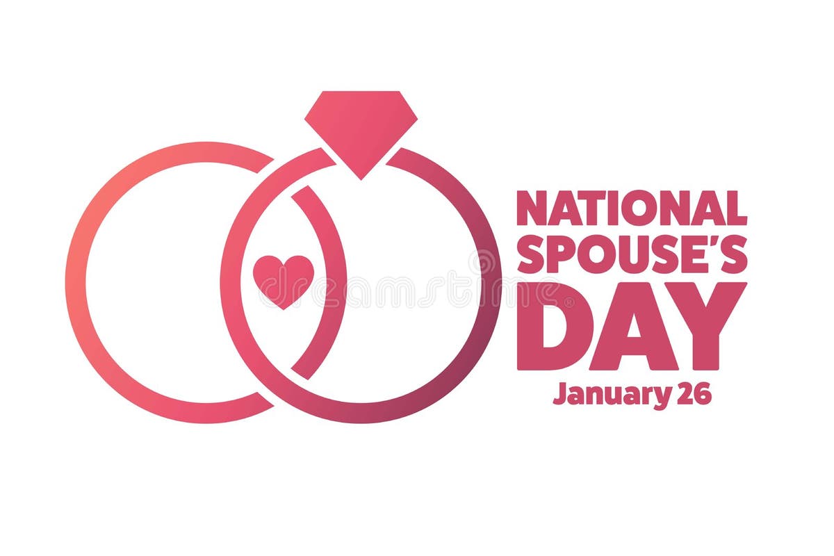 National Spouses Day Stock Illustrations 19 National Spouses Day