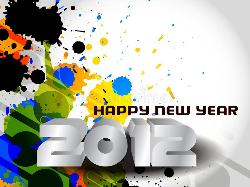 Happy new year 2012 background