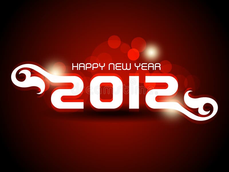 Happy new year 2012 background