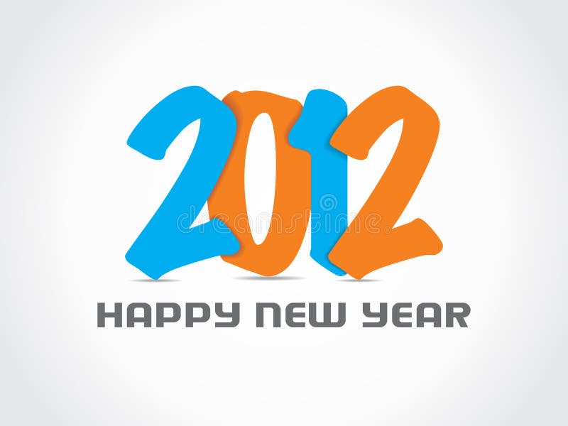 Happy new year 2012 background