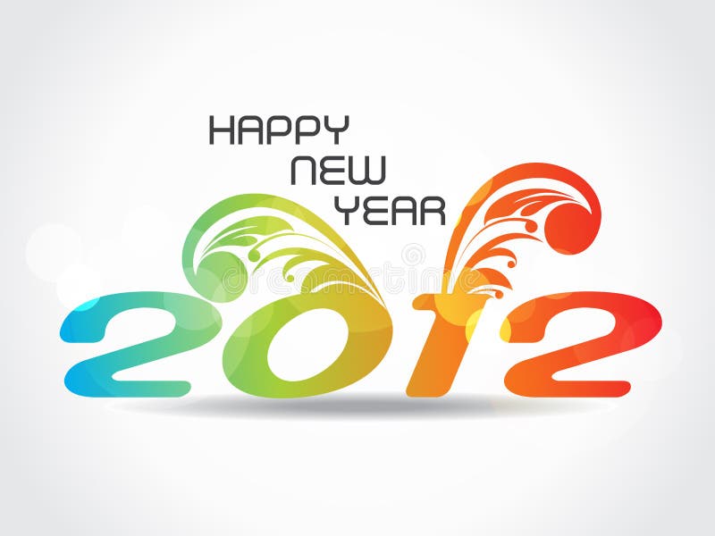 Happy new year 2012 background