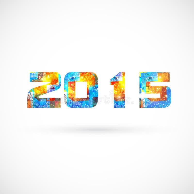 Happy new year 2015 royalty free illustration