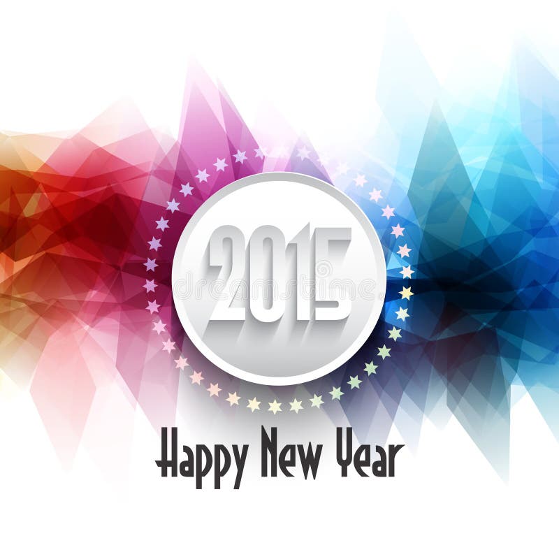 Happy New Year background stock vector. Illustration of typography