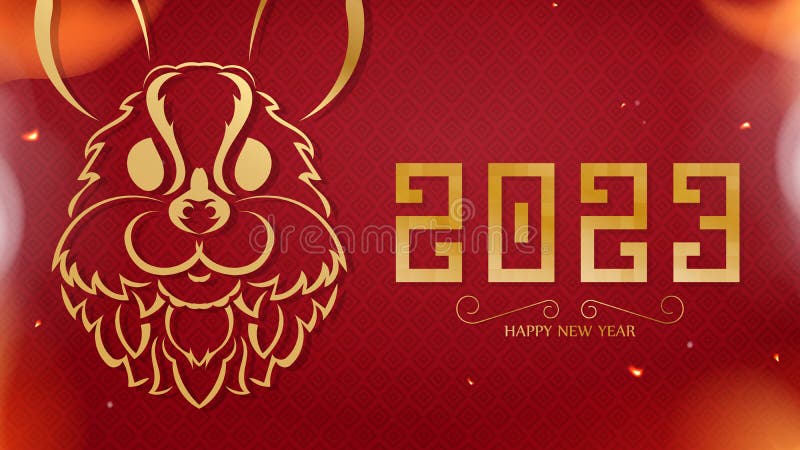 Happy New Year Banner Red Yellow Colors Vector Illustration Eps Format You Your Design 241058168 
