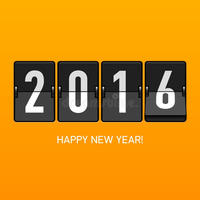 Happy New Year 2016 card royalty free illustration Happy New Year 2016 card royalty free illustration