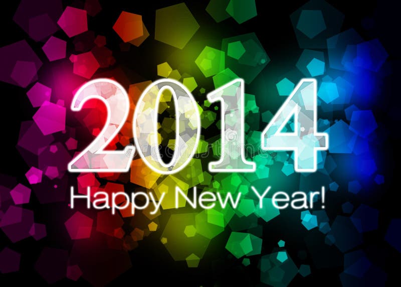 2014 Happy New Year royalty free illustration 2014 Happy New Year royalty free illustration