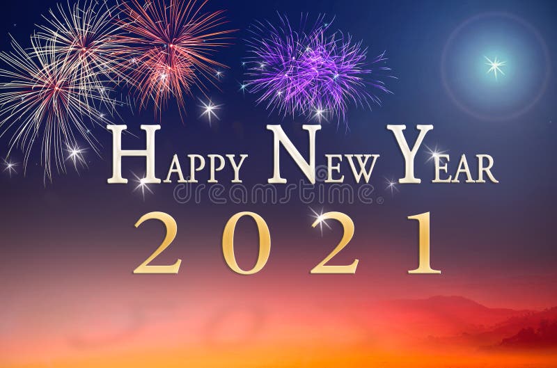 Happy New Year 2021 Concept Stock Photo - Image of anniversary, background:  197943516