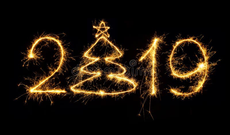 Happy New Year 2019 royalty free illustration Happy New Year 2019 royalty free illustration