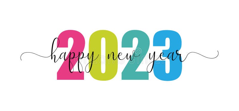 Happy New Year 2023 Design Template. Modern Design for Calendar, Invitations, Cards or Prints