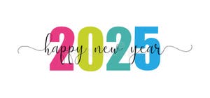 Happy New Year 2025 Design Template Modern Design For Calendar Invitations Cards Or Prints Happy New Year 2025 Design Template Modern Design For Calendar Invitations Cards Or Prints
