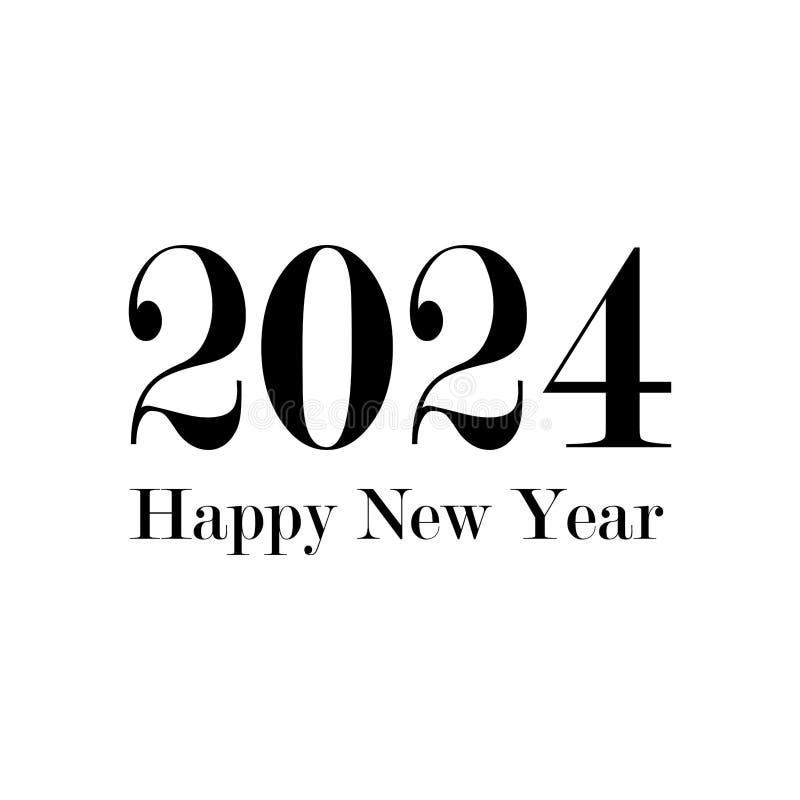 Happy New Year 2024 Design Template. Modern Design for Calendar