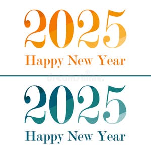 Happy New Year 2025 Design Template Modern Design For Calendar Invitations Cards Or Prints