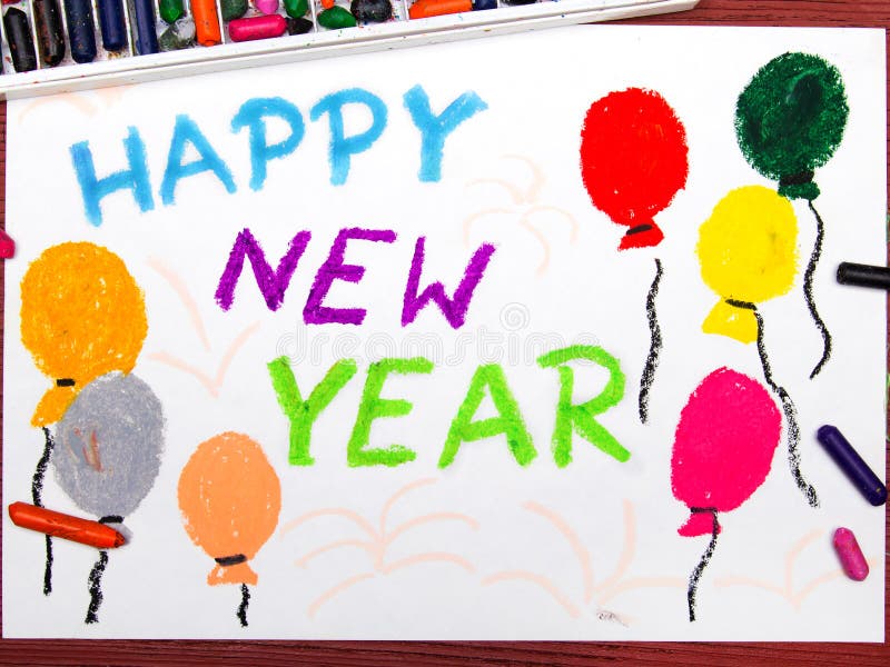 Happy New Year drawing | SVSLearn Forums-saigonsouth.com.vn