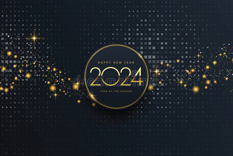 2024 Happy New Year Logo. 2024 Year Symbol. 2024 Number Design Template ...