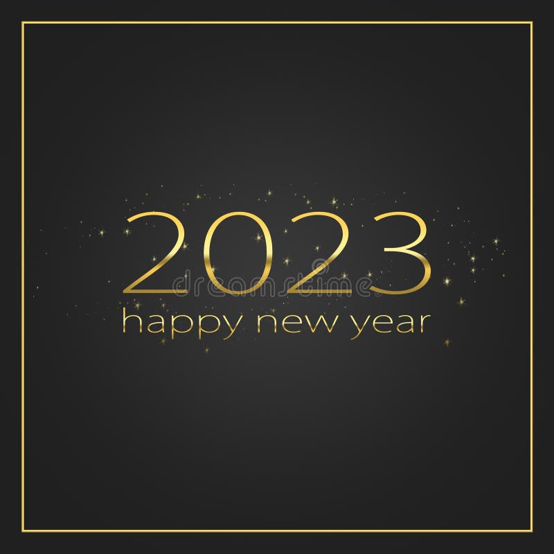 2023 New Year. 2023 New Year on a Yellow Road Billboard Stock