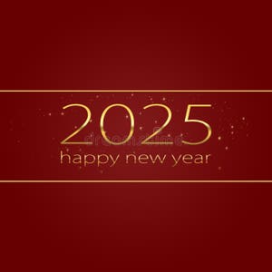 2025 Happy New Year Elegant Graphic Design Stock Illustration Illustration Of Calendar