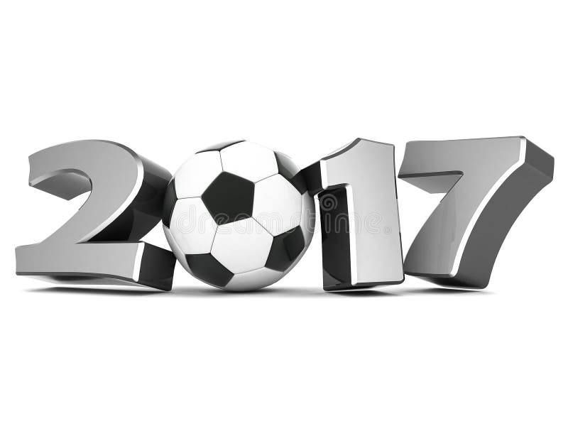 Happy new year 2017 Illustrations 3d