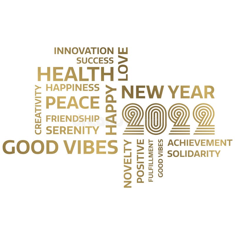 Happy New year 2022 stock vector. Illustration of pink 223102019