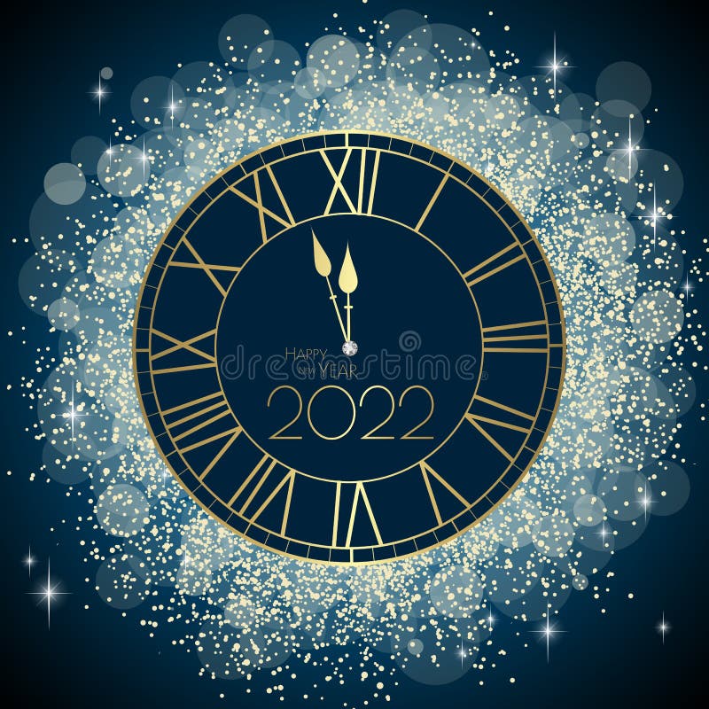 Happy New year 2022 stock vector. Illustration of pink 223102019