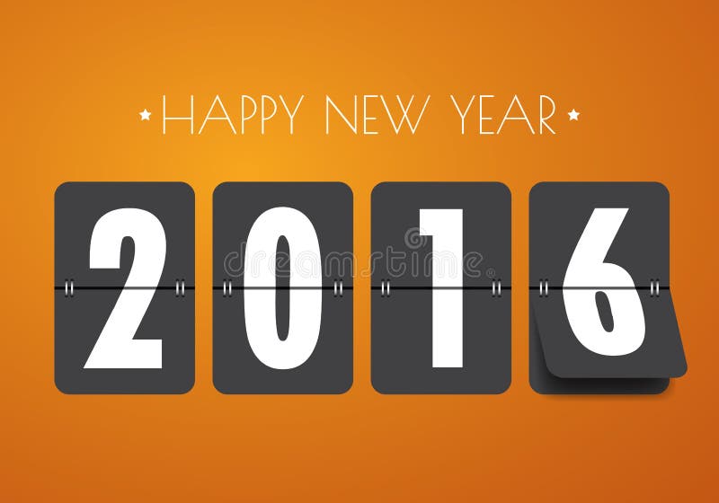 2016 Happy New Year mechanical timetable background.vector royalty free illustration 2016 Happy New Year mechanical timetable background.vector royalty free illustration