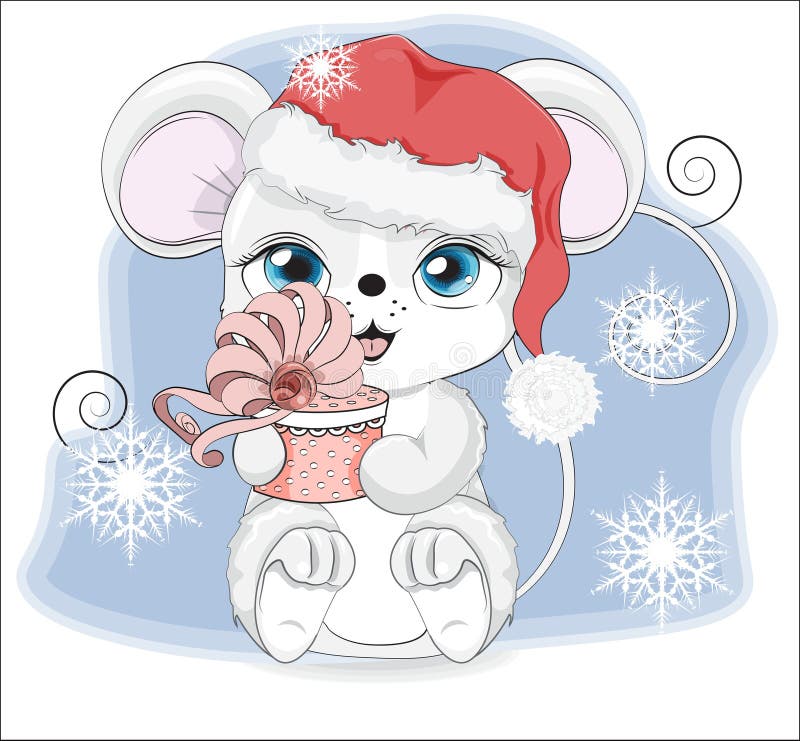 Happy new year Mouse royalty free illustration Happy new year Mouse royalty free illustration