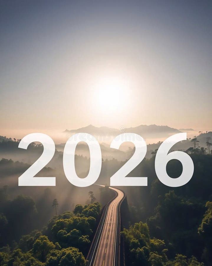 Happy New Year 2026 the Number 2026 is Located on the Highway in the Happy New Year 2026 the Number 2026 is Located on the Highway in the