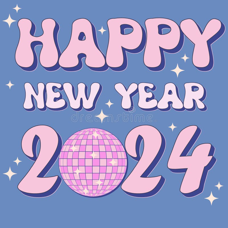 Vintage Happy New Year 2025 Stock Illustrations 706 Vintage Happy New