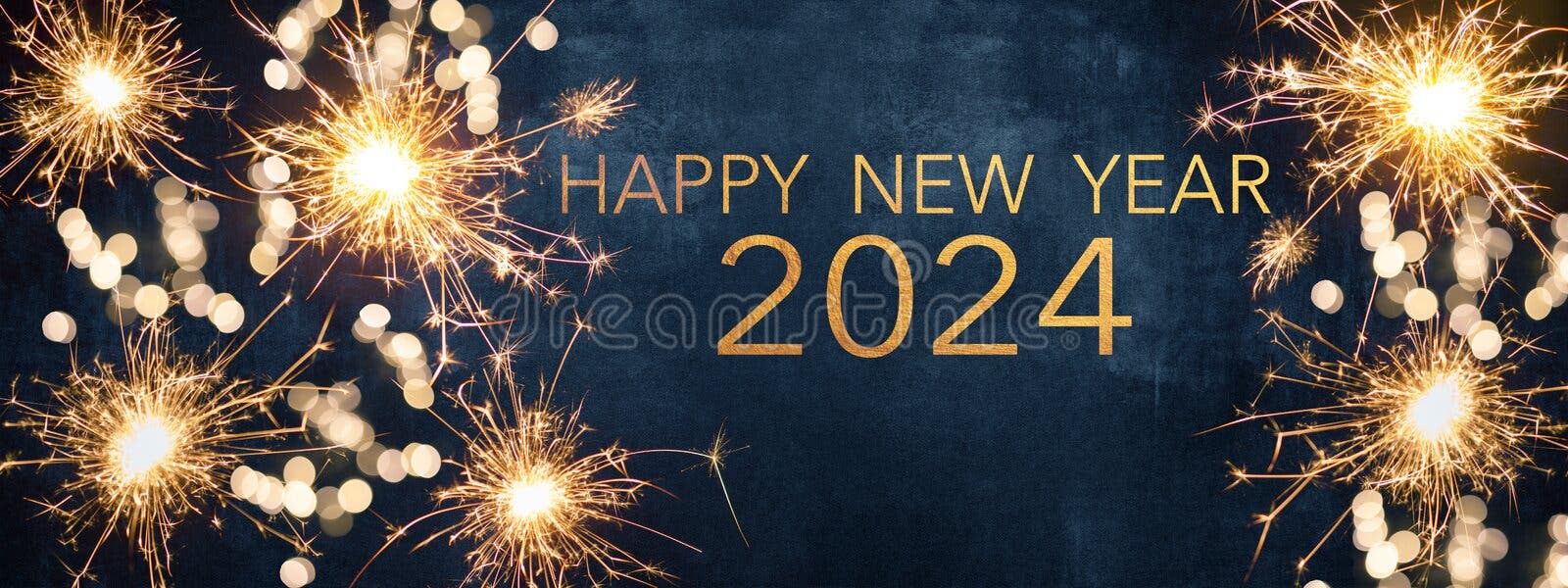 HAPPY NEW YEAR 2023 Party Background Greeting Card - Sparklers and ...