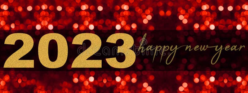 HAPPY NEW YEAR 2023 / NEW YEAR`S EVE PARTY Festive Celebration Holiday  Event Background Banner Greeting Card Long - Dark Black Stock Image - Image  of 2023, night: 245482913