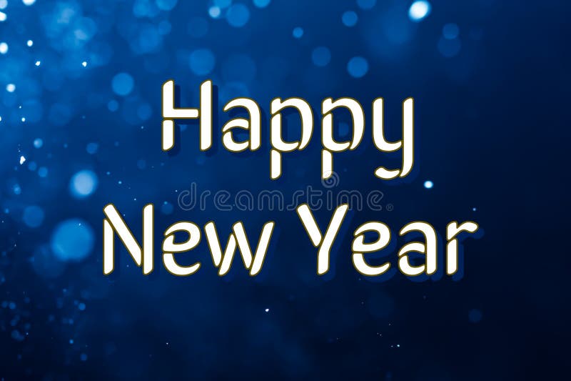 Happy New Year 2023 with Shiny Bokeh Lights Background. Stock ...