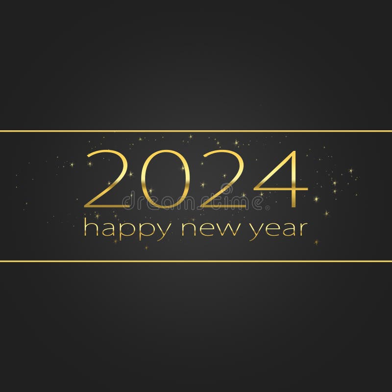 New year 2024 3d metal numbers Royalty Free Vector Image