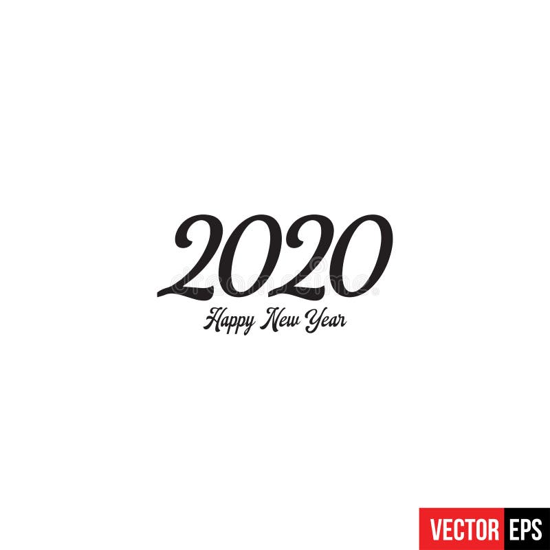 Happy New Year 2020 stock vector. Illustration of blur - 167692241