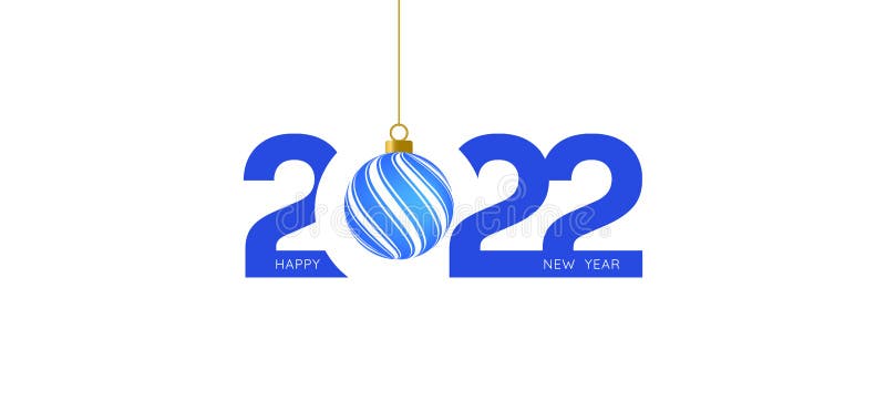 Happy New Year 2022 Text Message and Decoration on White Background Stock  Vector - Illustration of decoration, happy: 231565766