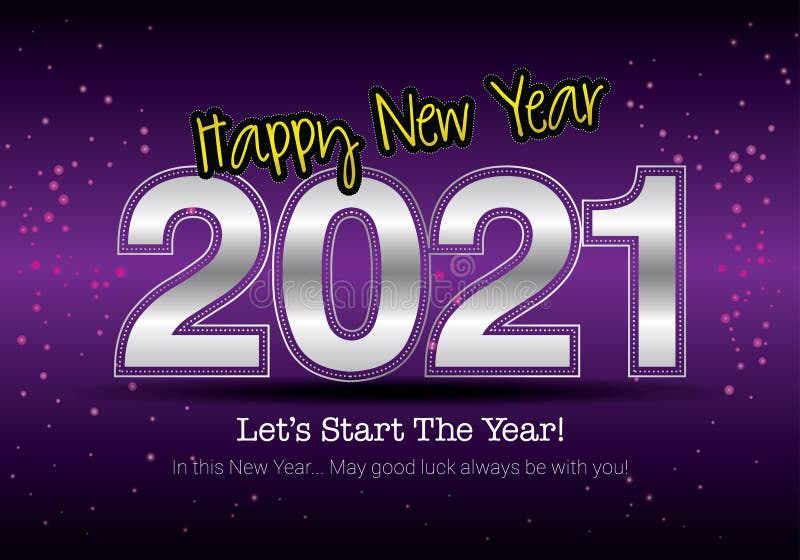Happy New Year 2021 to you stock vector. Illustration of design 200899356