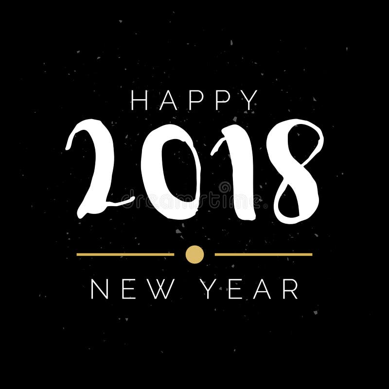 2018 Happy New Year typography. Vector illustration vector illustration 2018 Happy New Year typography. Vector illustration vector illustration