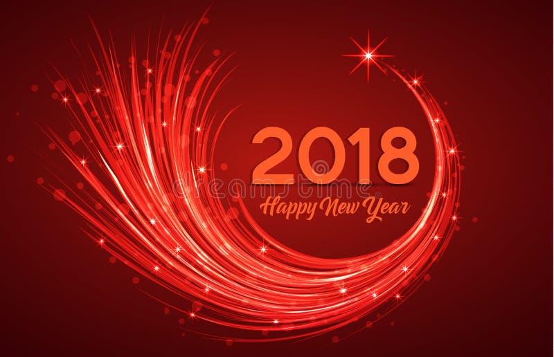 Happy New Year 2018 royalty free illustration Happy New Year 2018 royalty free illustration