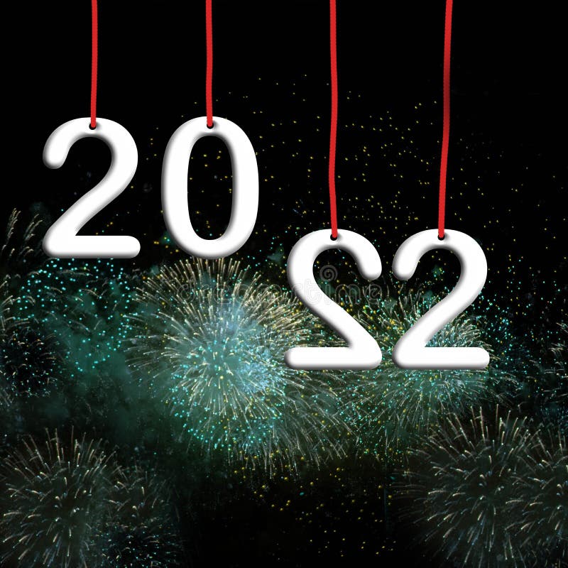 3D Red New Year 2022 On White Background Stock Photo, Picture and Royalty  Free Image. Image 75683722.