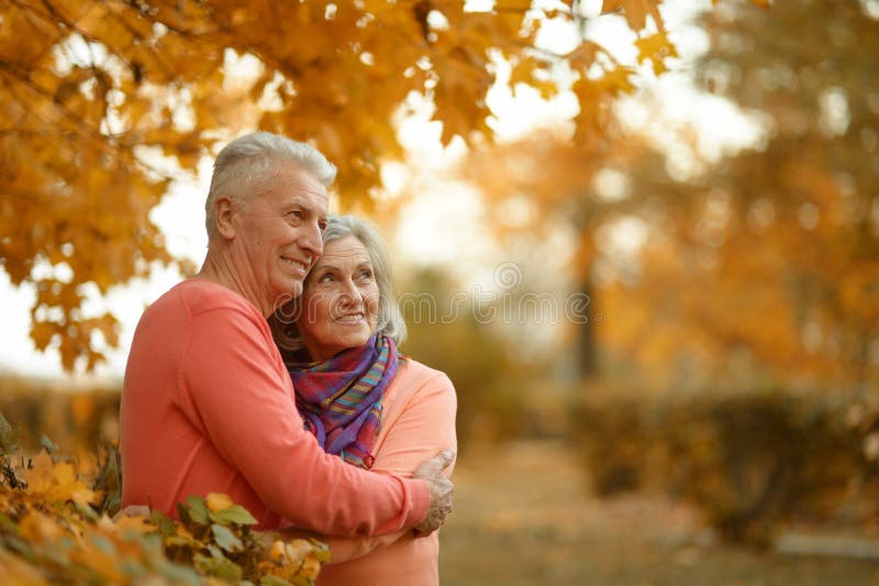 Happy older couple