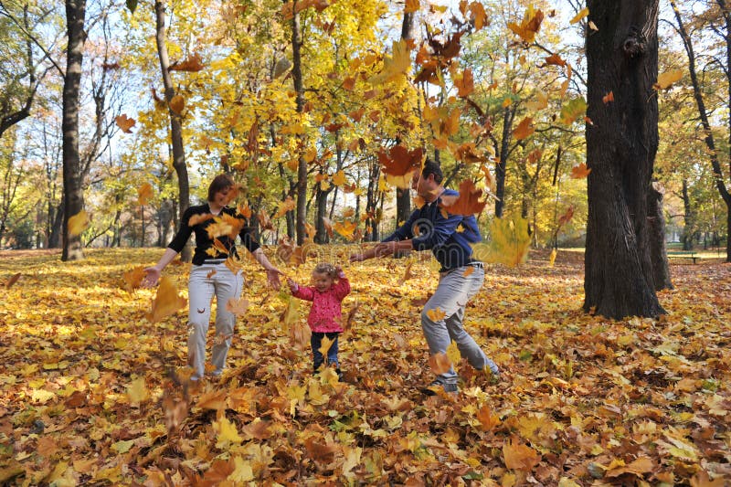 Happy parents and little girl