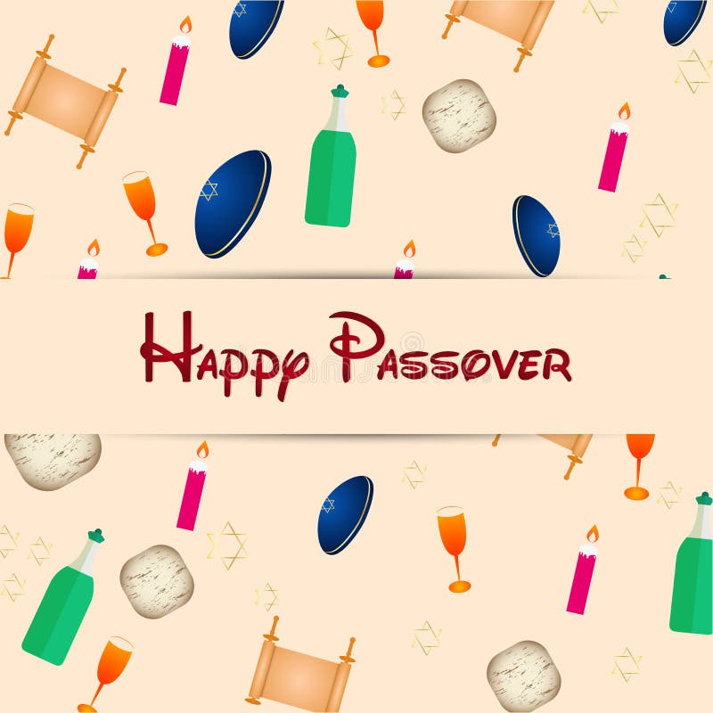 Happy Passover Abstract stock illustration. Illustration of floral ...