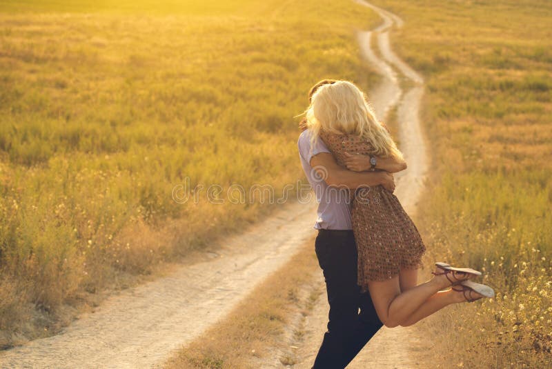 Happy people outdoors beautiful landscape and couple in love wit royalty free stock image Happy people outdoors beautiful landscape and couple in love wit royalty free stock image