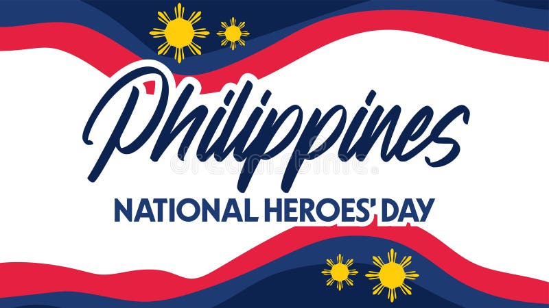 Happy Philippine National Heroes Day Stock Illustration - Illustration