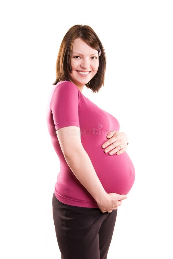 Happy pregnant woman