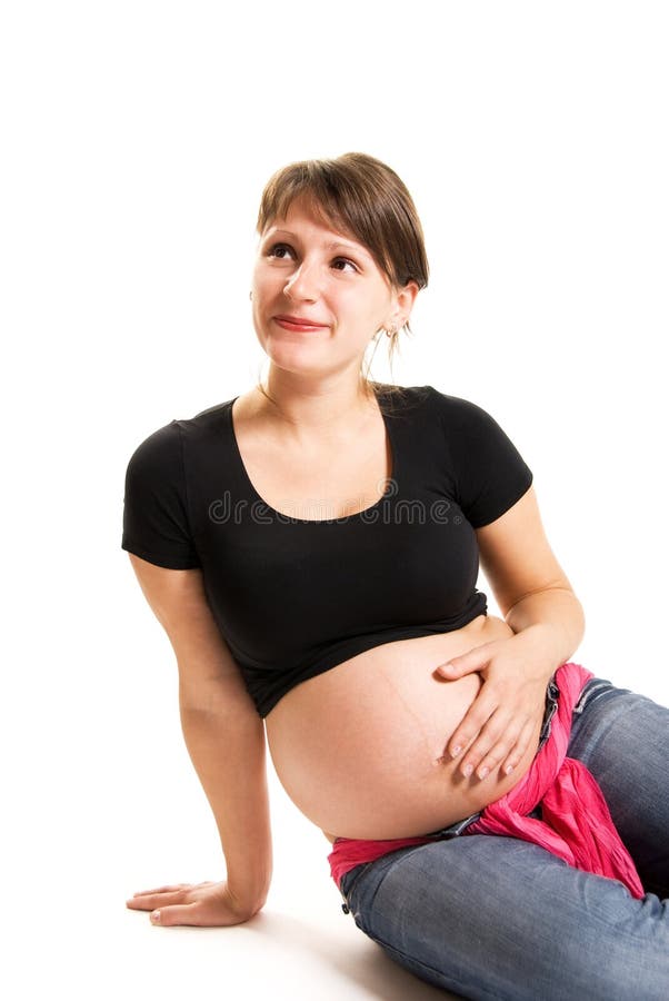 Happy pregnant woman