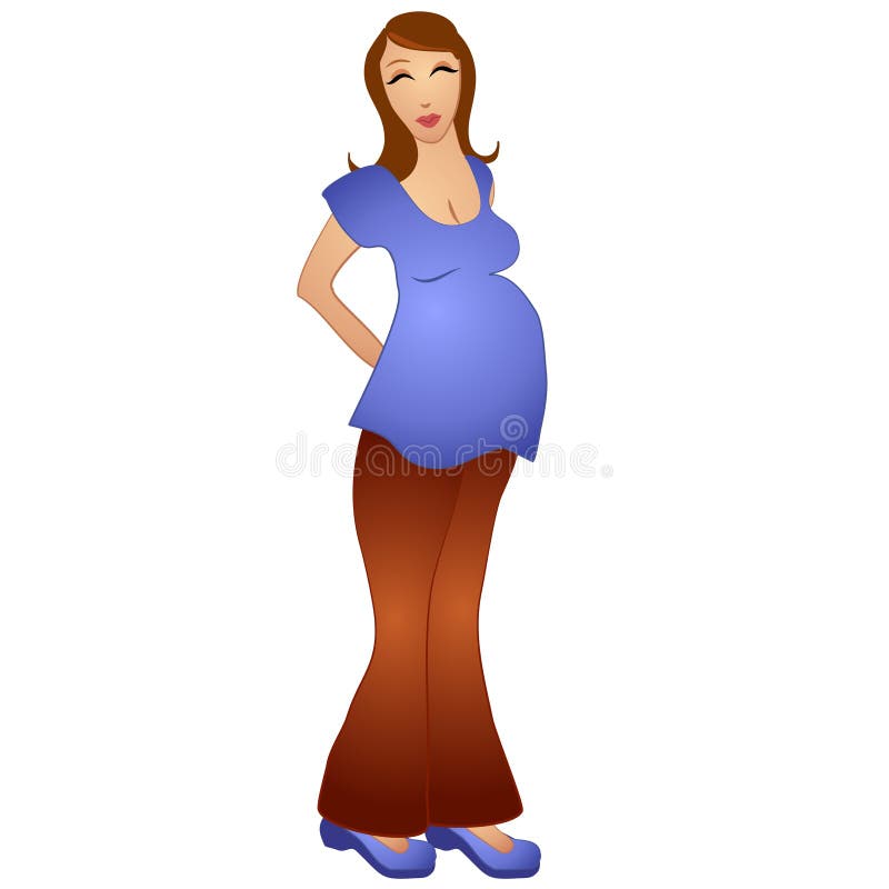 Happy Pregnant Woman Smiling