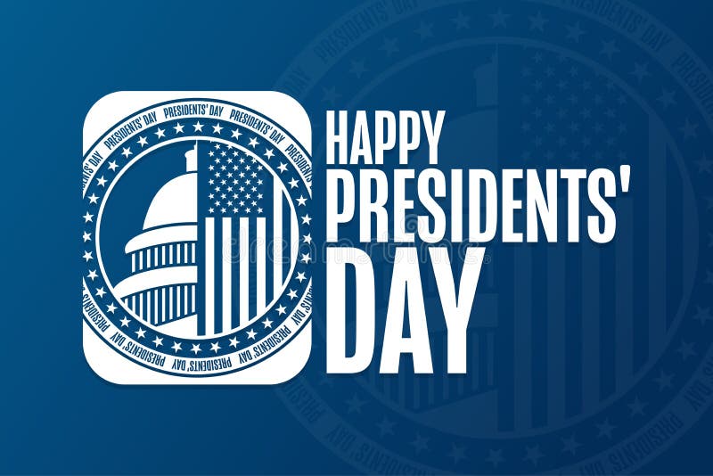 Happy Presidents Day. Holiday Concept. Template for Background, Banner