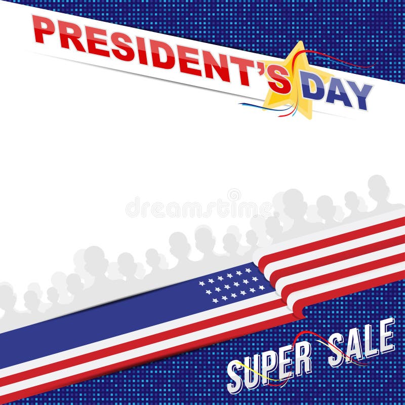 Happy Presidents Day Banner Design